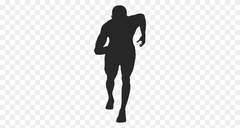 Athlete Running Silhouette, Adult, Male, Man, Person Png Image