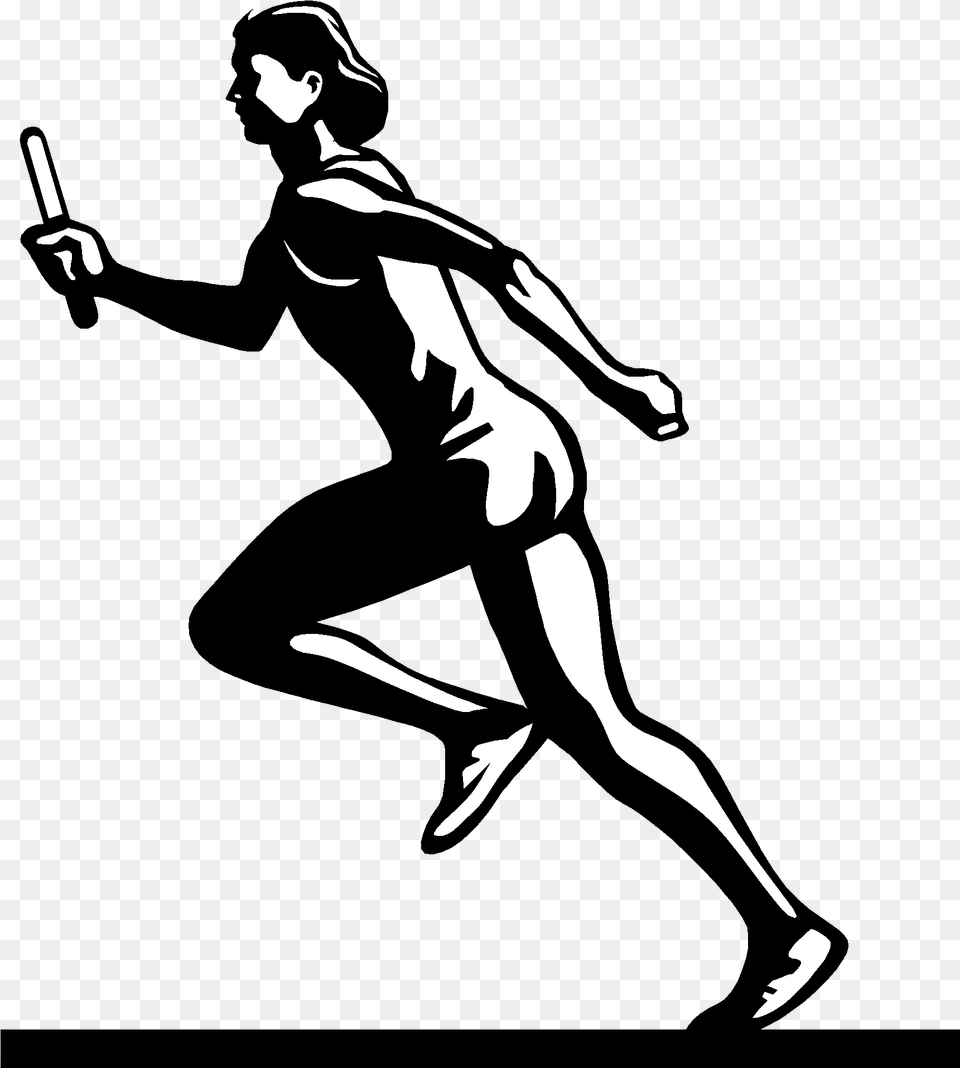 Athlete Vector Human Running Track And Field Clipart, People, Person, Stencil, Adult Free Transparent Png