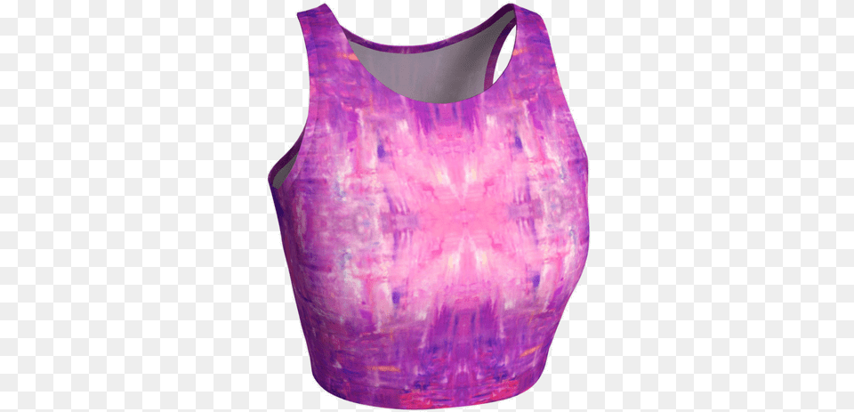 Athletic Crop Top Active Tank, Purple, Accessories, Gemstone, Jewelry Free Png Download