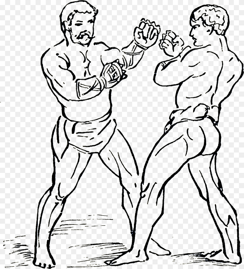 Athletics And Manly Sport 0038 Ancient Roman Sports Boxing, Person, Art, Drawing, Face Png Image