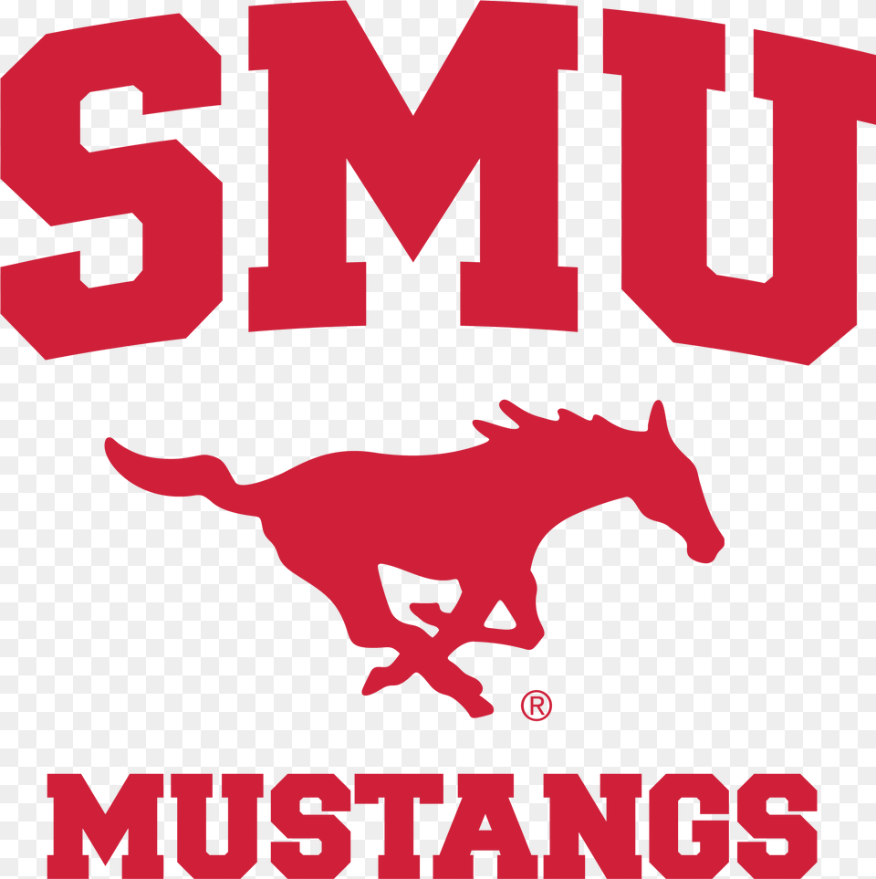 Athletics And Spirit Logos Smu Southern Methodist University Logo, Advertisement, Poster, Animal, Horse Png