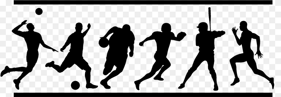 Athletics North Vermillion Community Black And White Sports, Silhouette, Person, People, Man Free Png