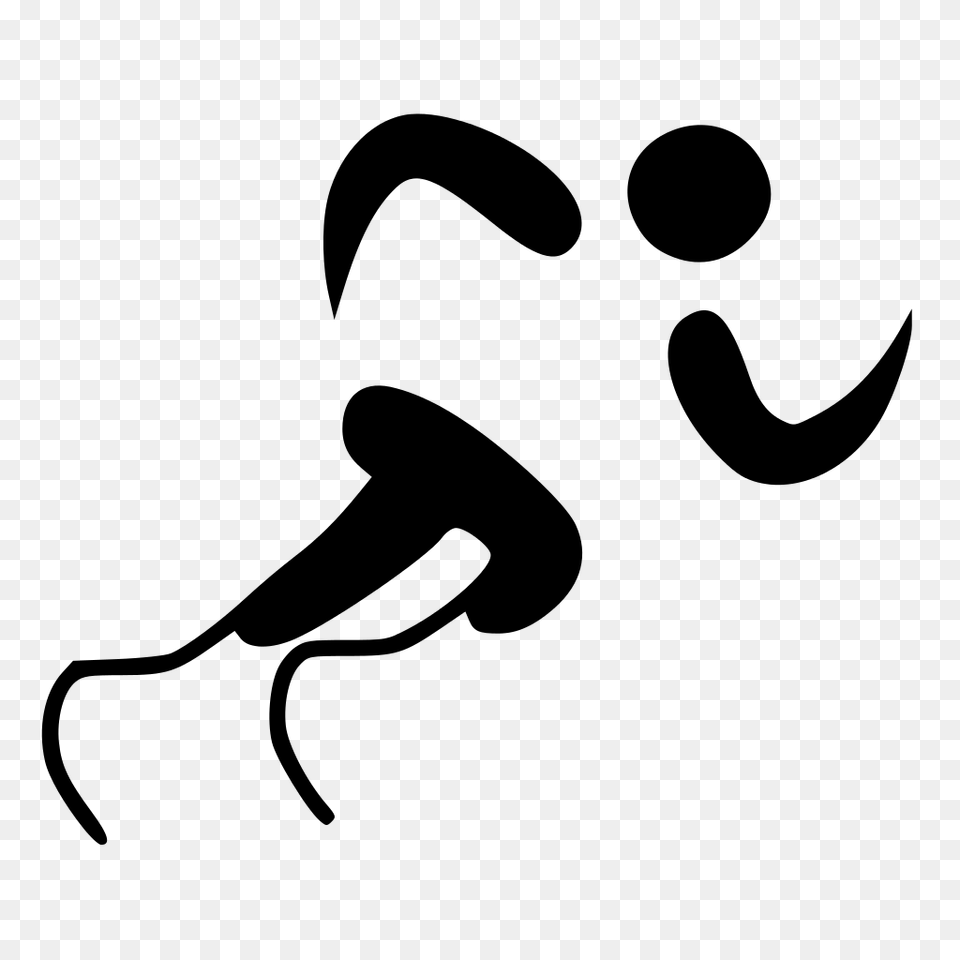 Athletics Pictogram, Gray Png Image