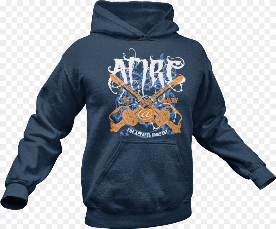 Atire Dueling Crossing Swords Hoodie Hoodie, Clothing, Hood, Knitwear, Sweater Free Png Download