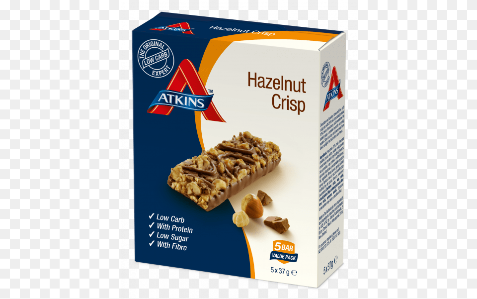 Atkins Choc Chip Crisp Bar, Food, Nut, Plant, Produce Free Png