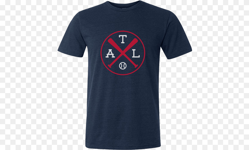 Atl Crossed Baseball Bats T Shirt Shirt, Clothing, T-shirt, Electronics, Hardware Free Png Download