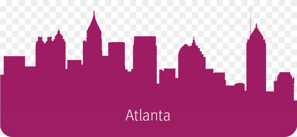 Atl Sky Skyline Silhouette Hd Download Download Signal Georgia State University, Purple, Art, Graphics Png