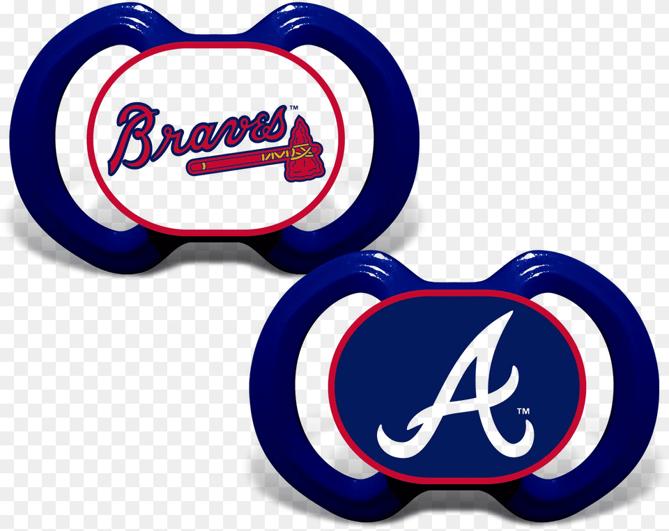Atlanta Braves 2 Pack Pacifiers New England Patriots Dummy, Tape, Toy, Logo Png Image