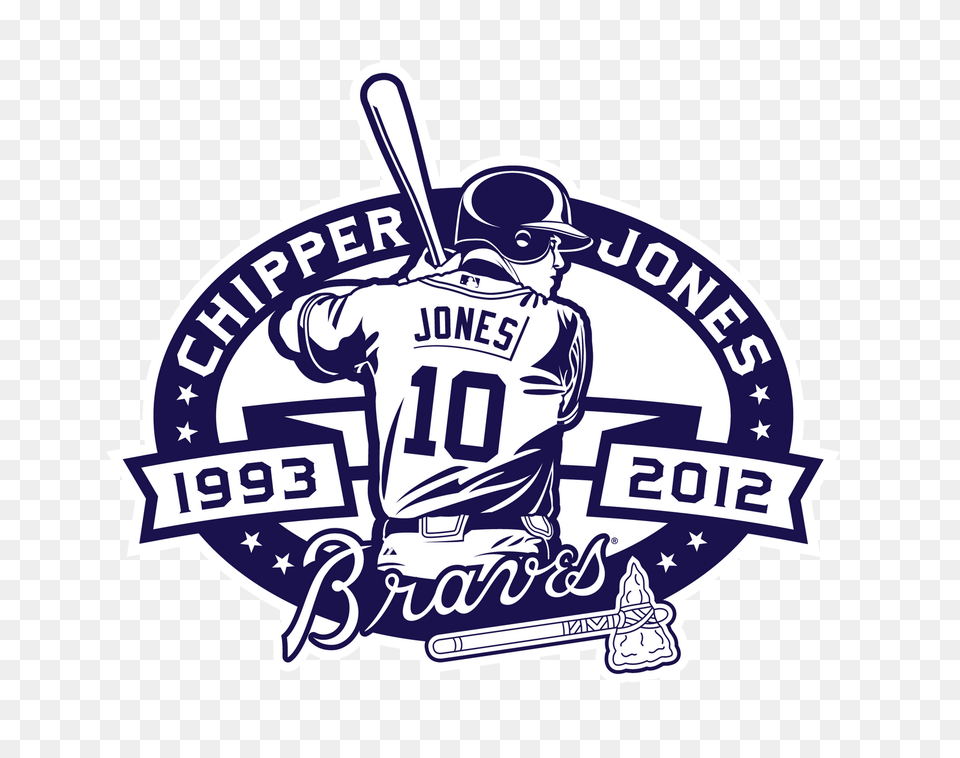 Atlanta Braves Baseball Mlb Fs Wallpapers Hd Desktop Chipper Jones, Person, People, Logo, Weapon Free Png Download