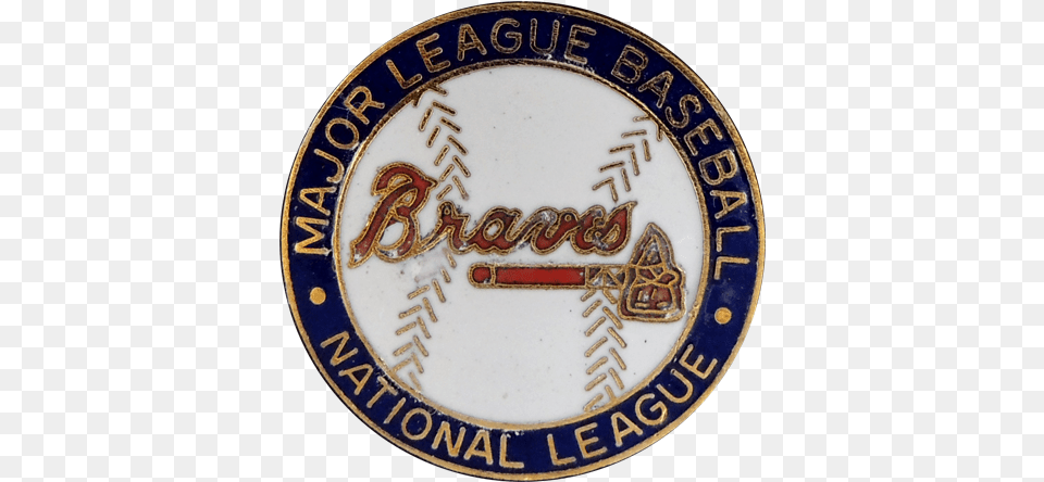 Atlanta Braves Baseball Seal Solid, Badge, Emblem, Logo, Symbol Png Image
