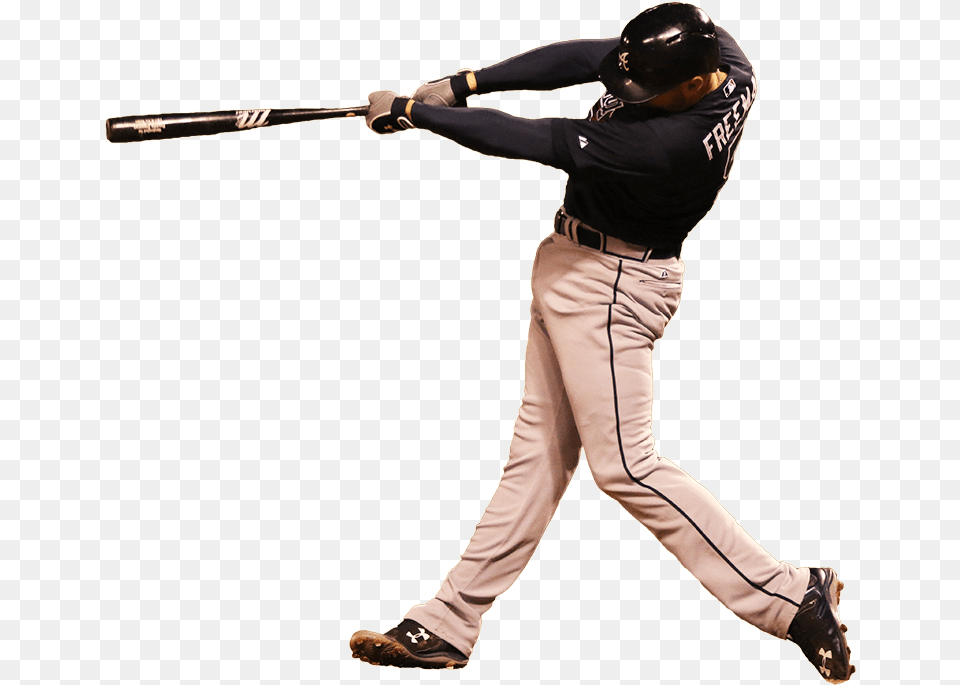 Atlanta Braves Freddie Freeman Baseball Player Swinging Bat, Team Sport, Team, Sport, Person Free Png Download