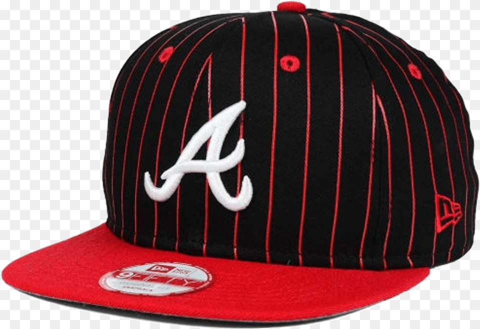 Atlanta Braves New Era Mlb Vintage Pinstripe 9fifty New Era Atlanta, Baseball Cap, Cap, Clothing, Hat Free Png Download