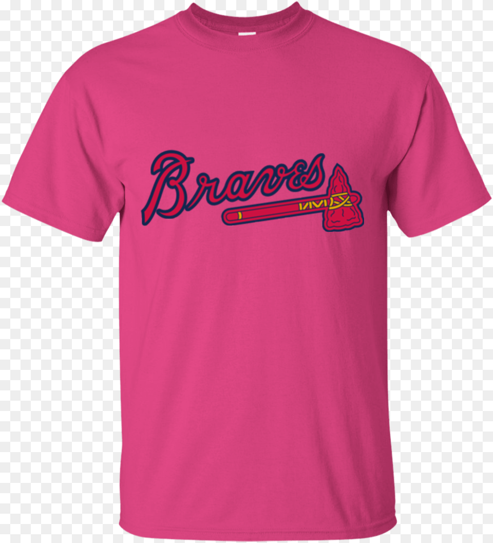 Atlanta Braves T Shirt Keep Calm Letter In Pink T Shirt, Clothing, T-shirt Png