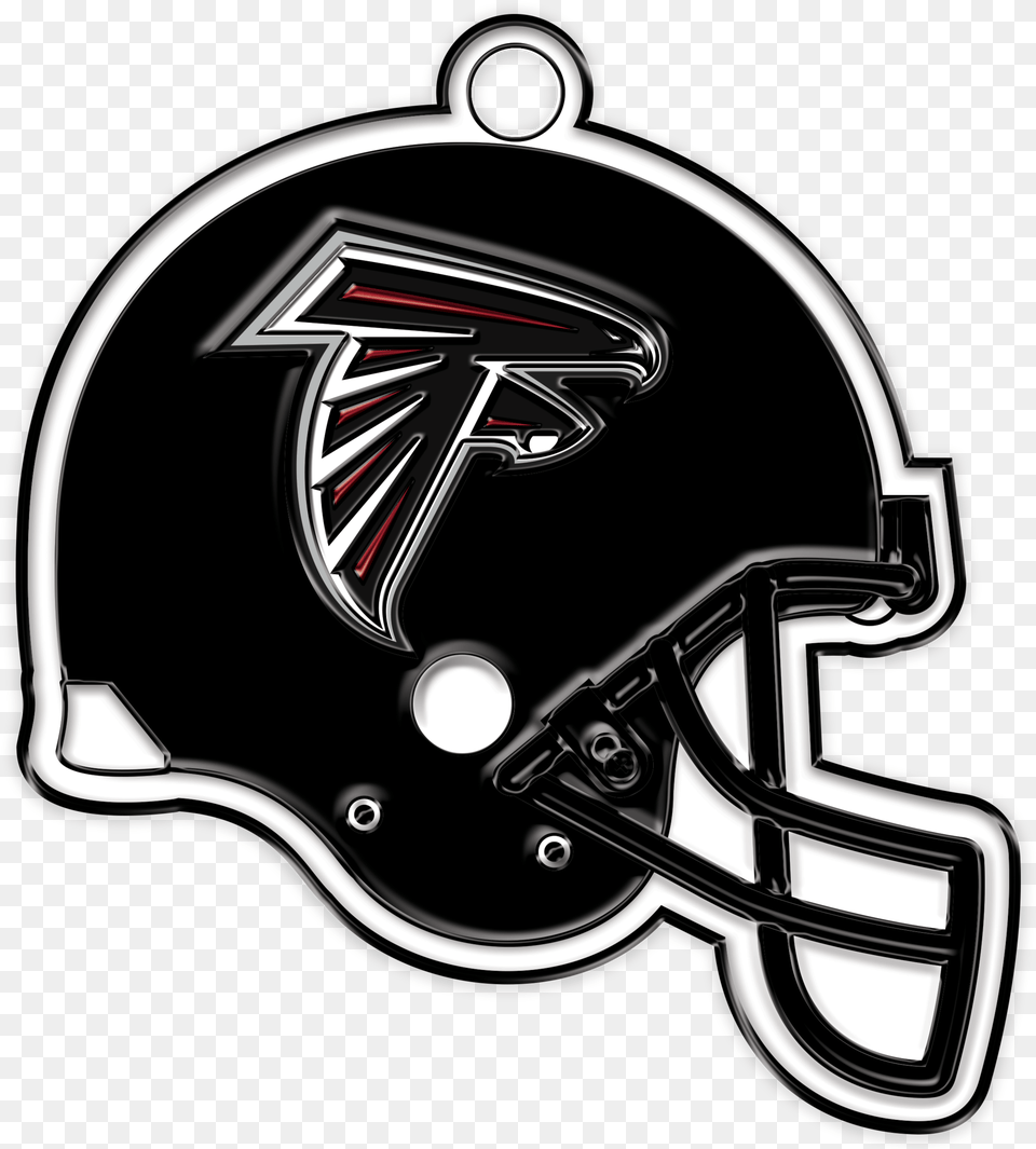 Atlanta Falcons Eagles Helmet Transparent Logo, American Football, Football, Person, Playing American Football Free Png Download