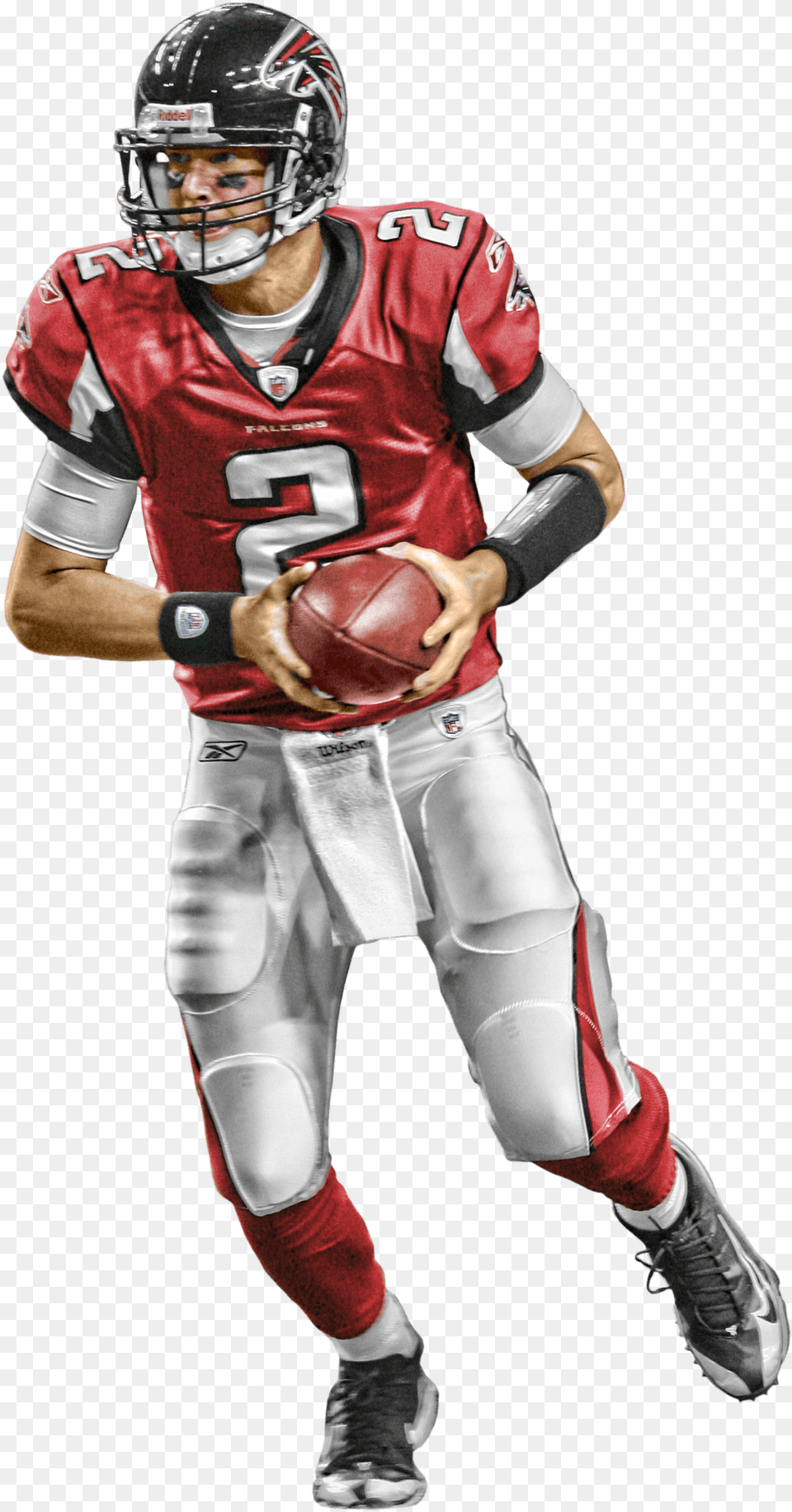 Atlanta Falcons Logo Transparent U0026 Clipart American Football Player, Helmet, American Football, Playing American Football, Person Free Png Download