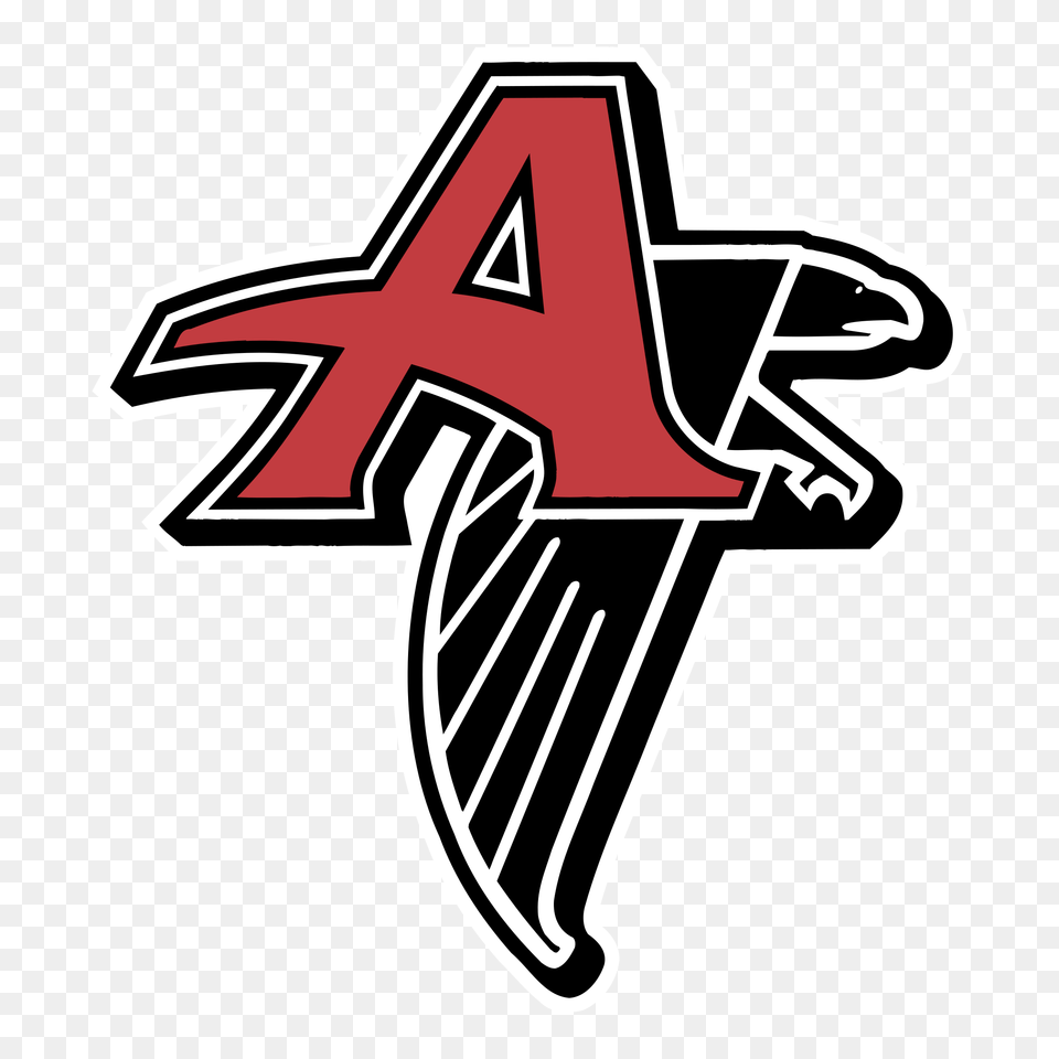 Atlanta Falcons Logo Vector Transparent, Symbol, Emblem, Cross, Star Symbol Png
