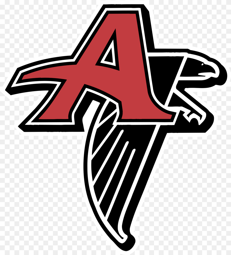 Atlanta Falcons Logo Wallpaper Hd Wallpaper Atlanta Falcons Throwback Logo, Emblem, Symbol, Star Symbol, Cross Png Image