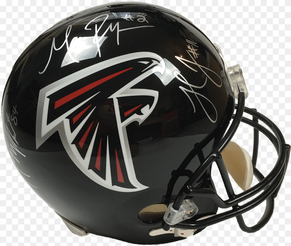 Atlanta Falcons Matt Ryan Julio Jones Roddy White Signed Atlanta Falcons, Helmet, American Football, Sport, Football Png Image
