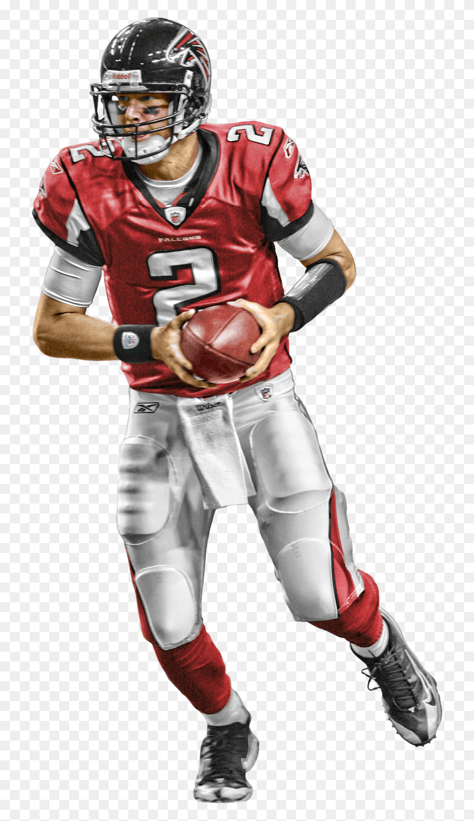 Atlanta Falcons Player Running, Helmet, American Football, Playing American Football, Person Png Image