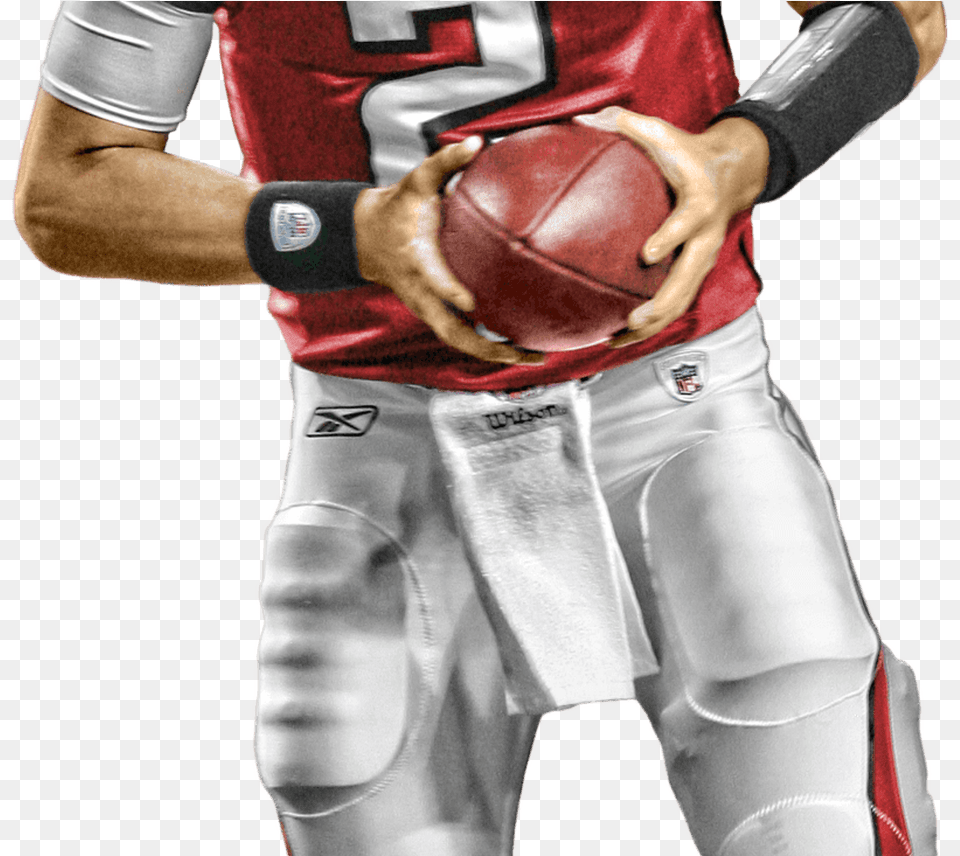 Atlanta Falcons Player Running Transparent Stickpng American Football Player, Helmet, Playing American Football, Person, Man Free Png Download