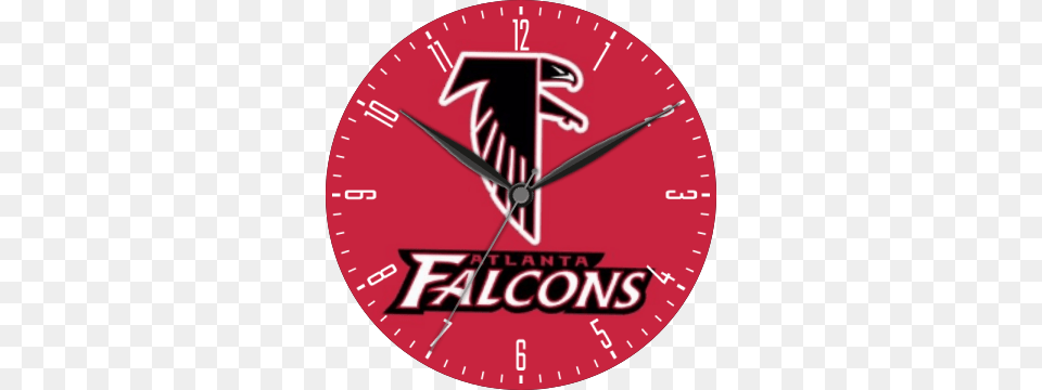 Atlanta Falcons Preview, Clock, Analog Clock, Disk, Wall Clock Free Png Download