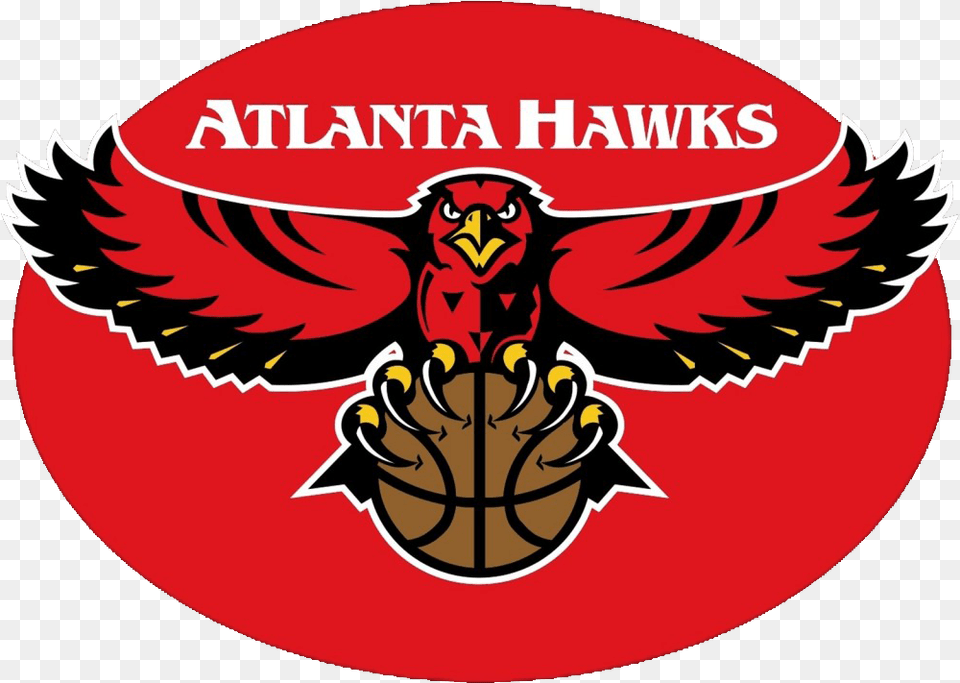 Atlanta Hawks Atlanta Hawks Logo, Emblem, Symbol, Person Png Image