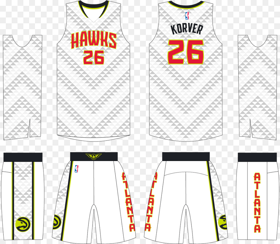 Atlanta Hawks Basketball Club Sports Jersey, Clothing, Shirt, Shorts Png