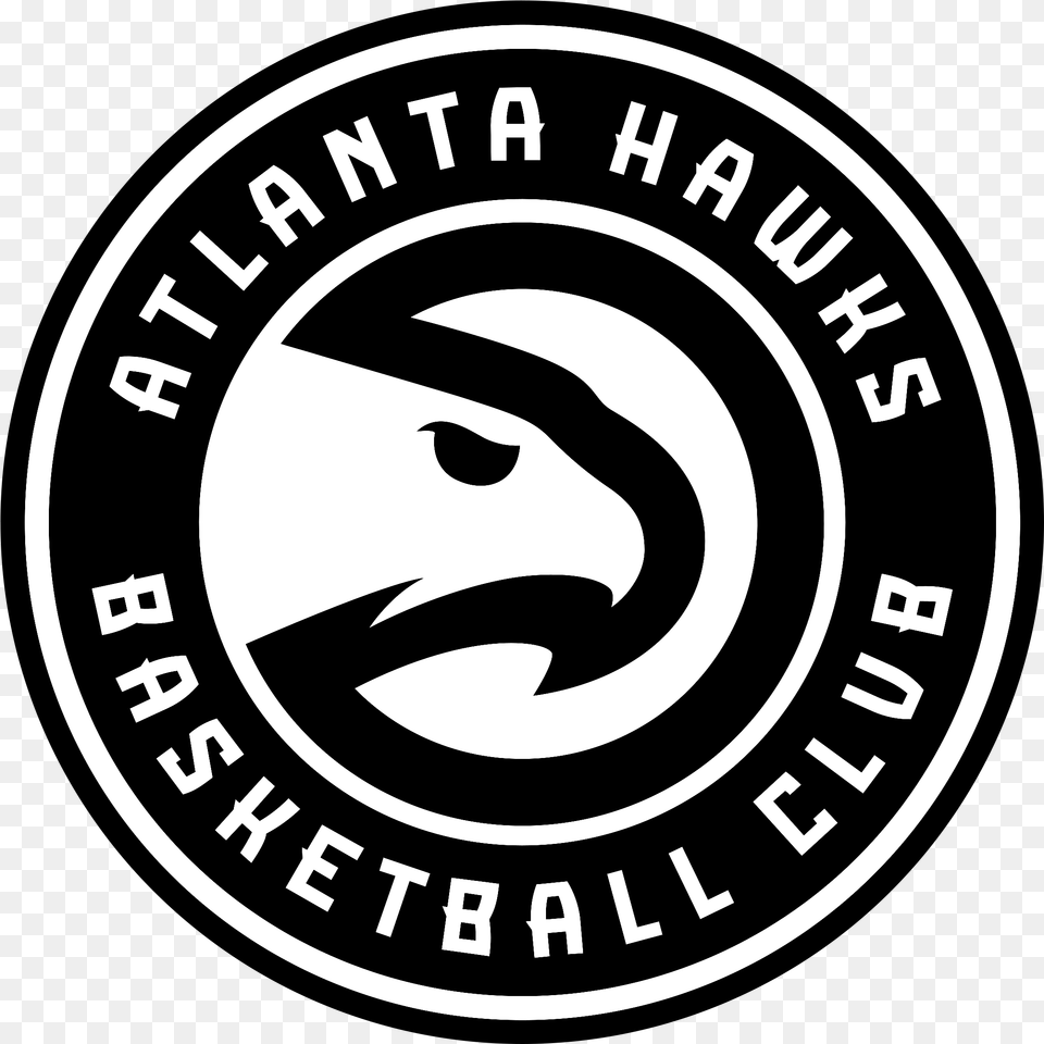 Atlanta Hawks Logo Black And White Us Green Building Council Logo, Emblem, Symbol Free Transparent Png