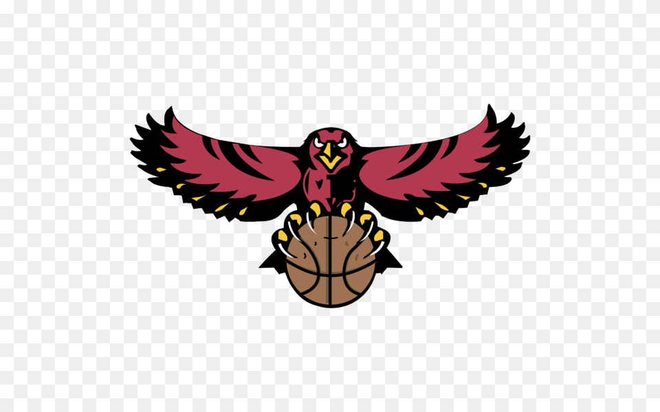 Atlanta Hawks Logo Vector Transparent, Animal, Bird Png Image