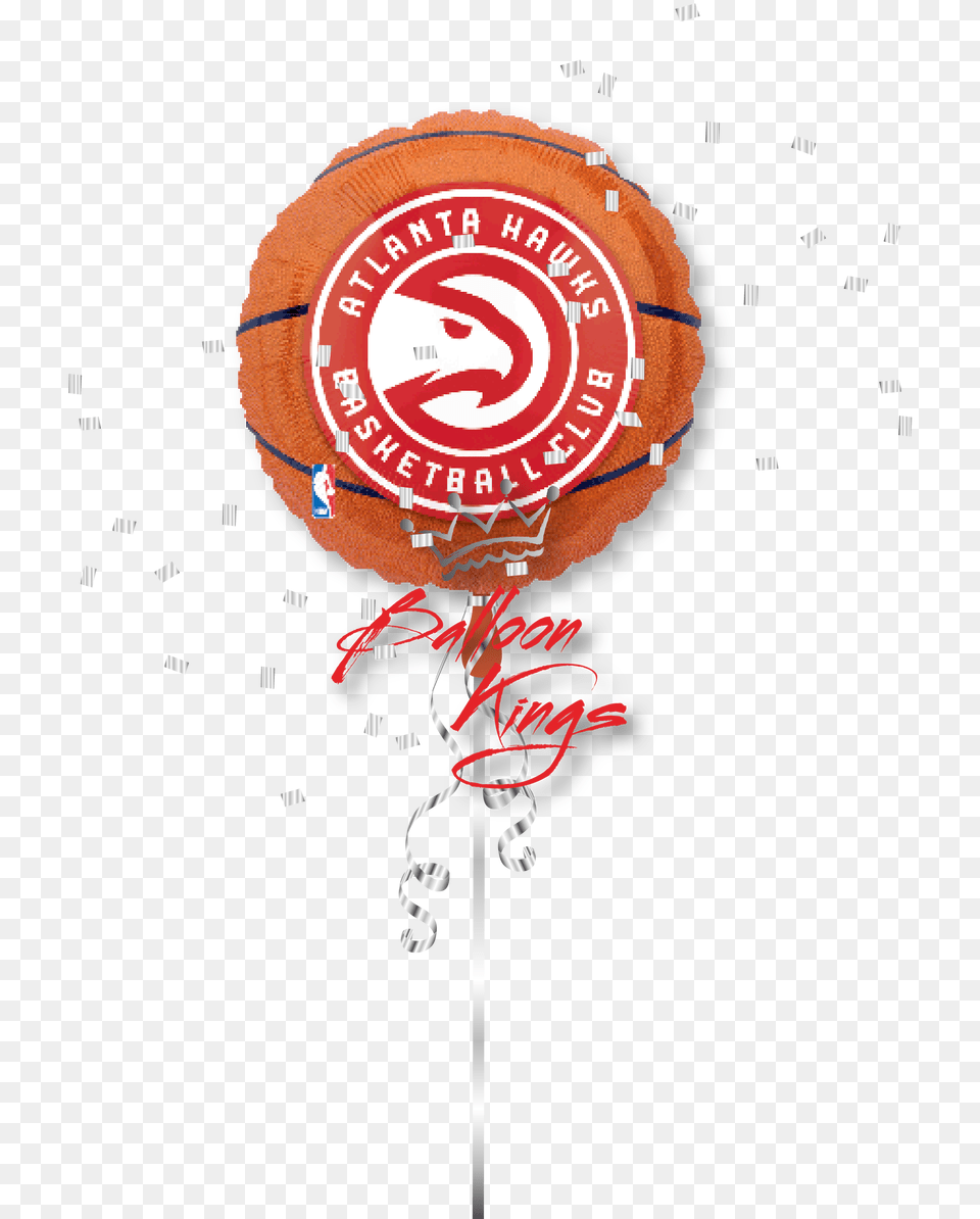 Atlanta Hawks Nba Atlanta Hawks Basketball Foil Mylar Balloon, Candy, Food, Sweets, Lollipop Png