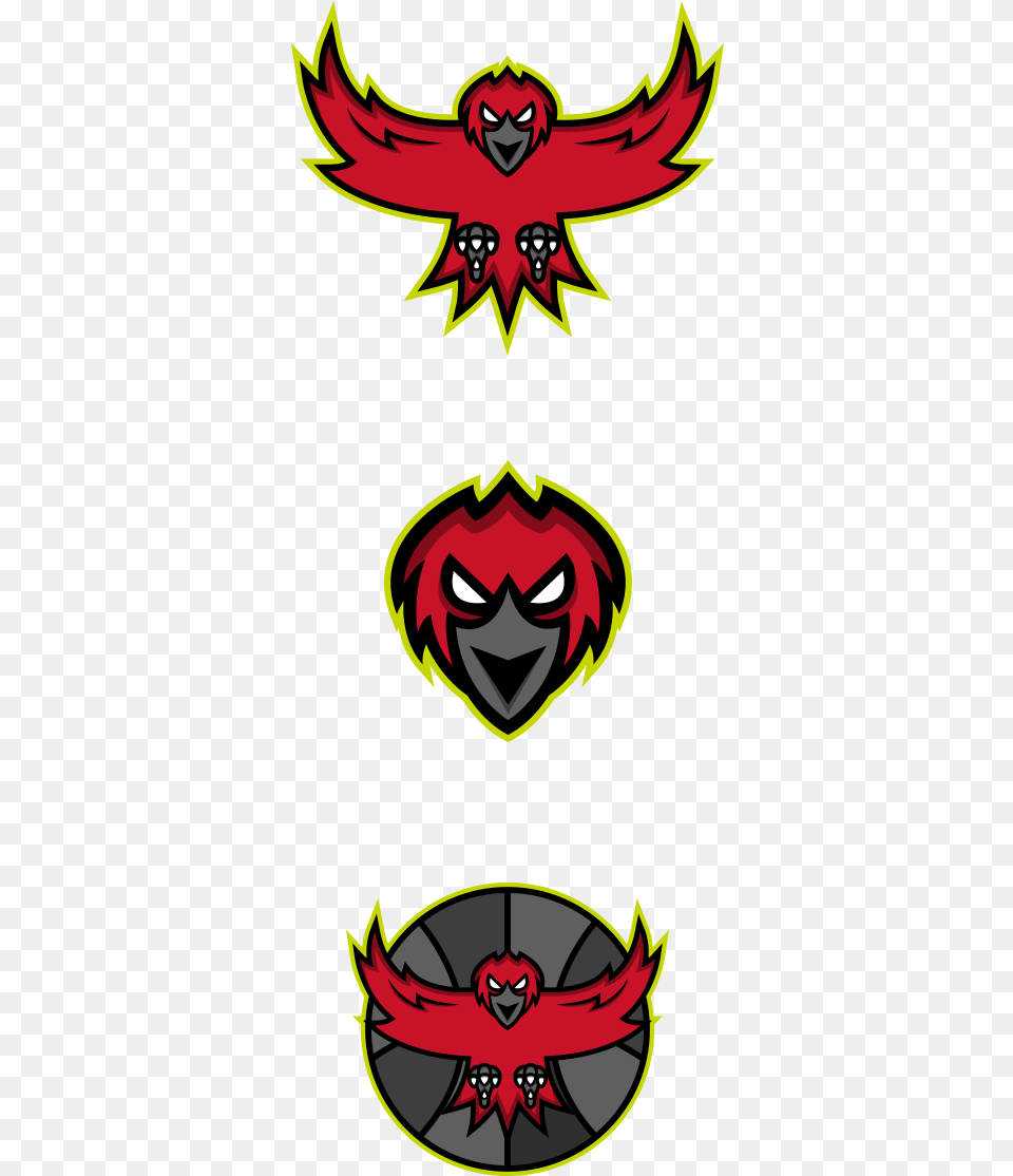 Atlanta Hawks Rebrand On Behance Atlanta Hawks, Emblem, Symbol, Face, Head Png Image