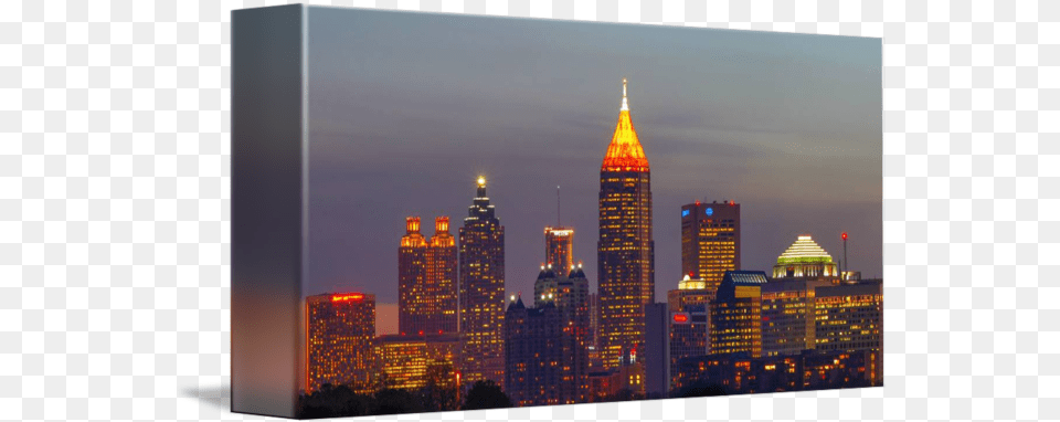 Atlanta Skyline 2005 By John Hudson Skyscraper, City, Architecture, Building, Tower Free Png Download