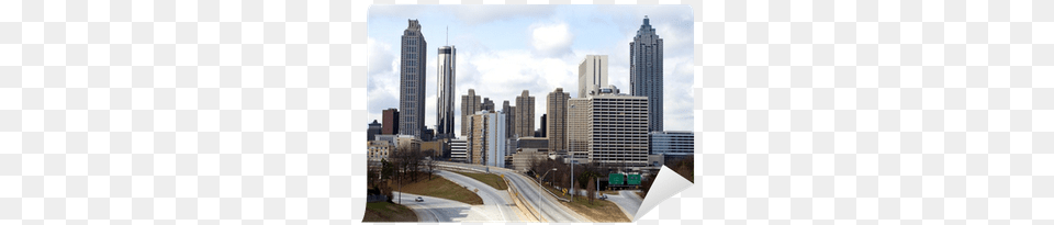 Atlanta Skyline Atlanta, Architecture, Road, Office Building, Metropolis Free Png Download