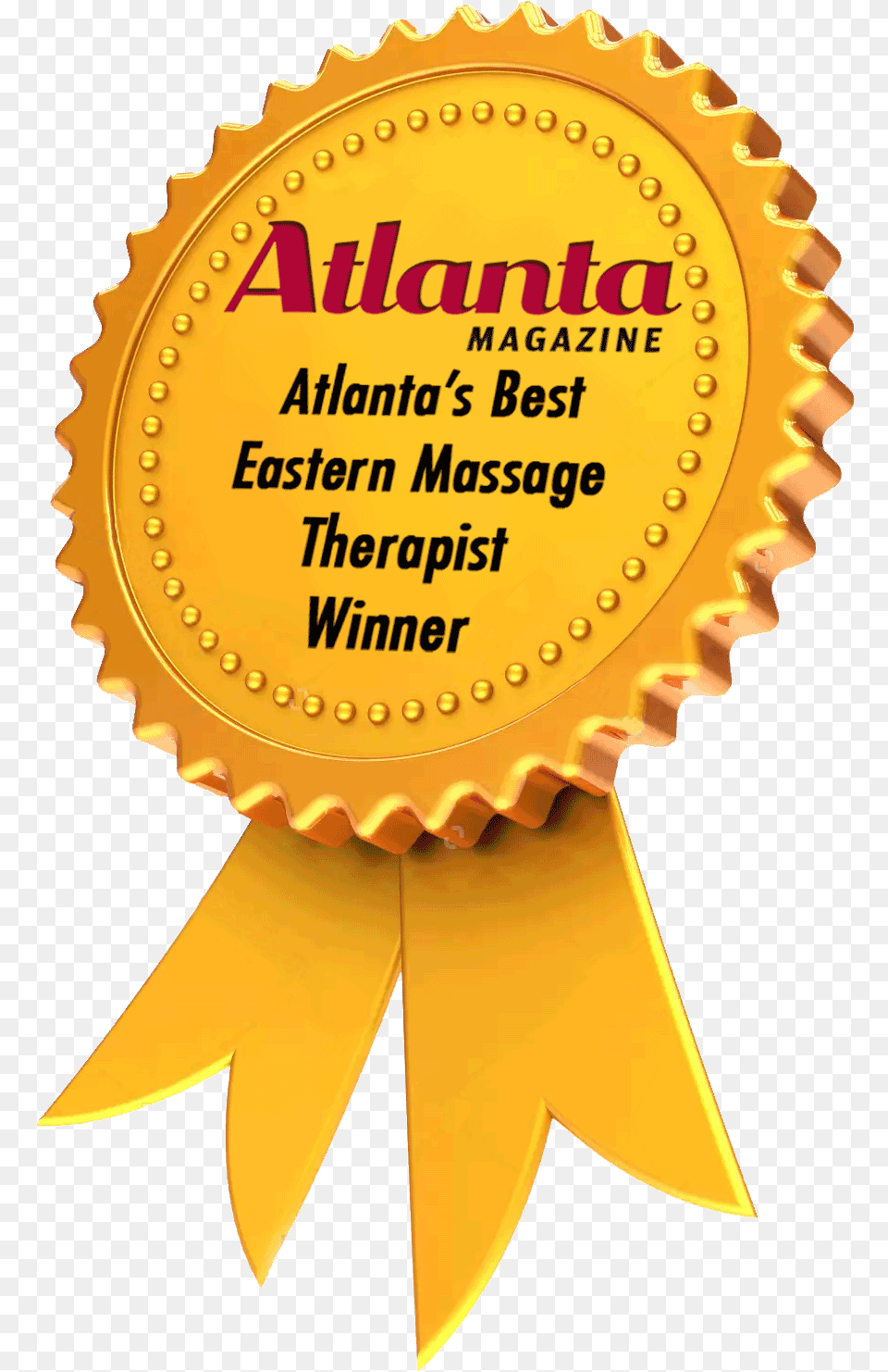 Atlanta Thai Massage Acupuncture Atlanta Magazine, Badge, Gold, Logo, Symbol Free Png