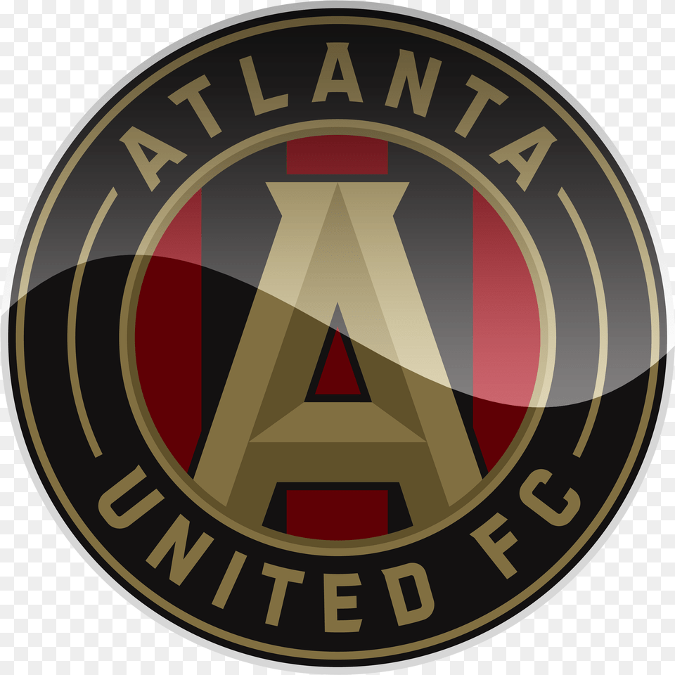 Atlanta United Fc Hd Logo Emblem, Badge, Symbol, Road Sign, Sign Free Png