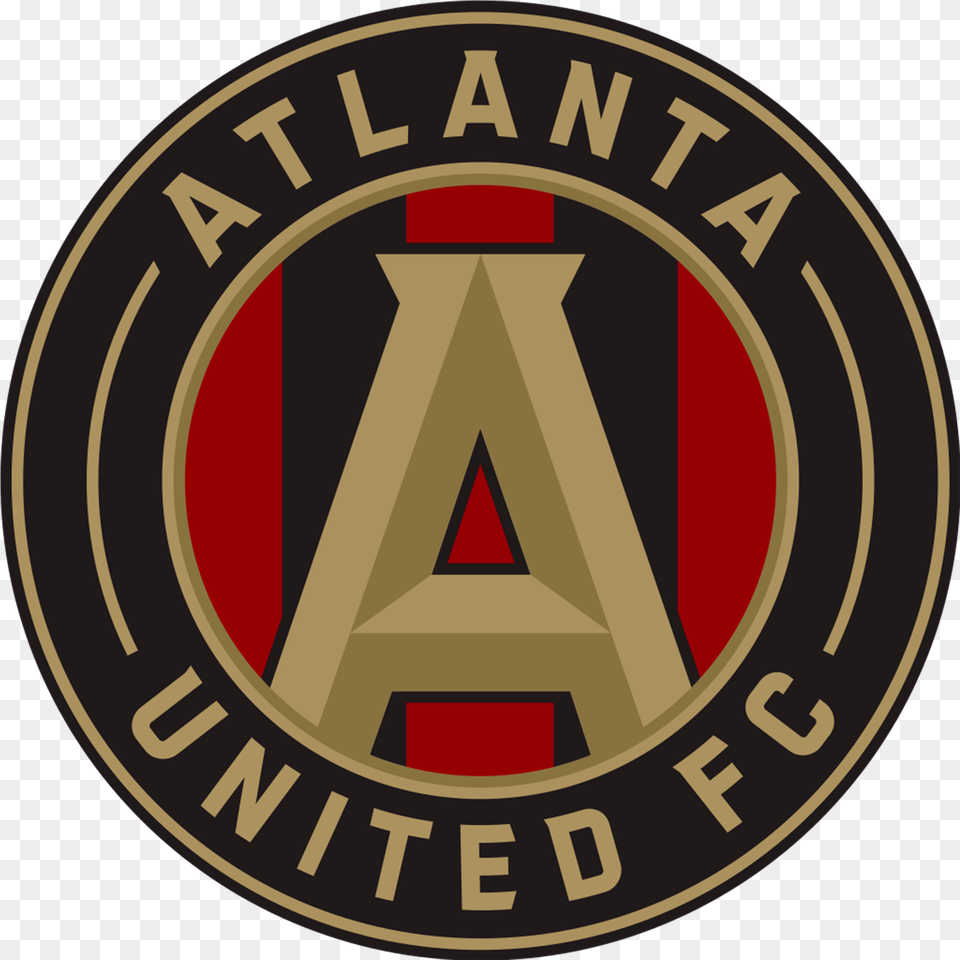 Atlanta United Fc Logos Atlanta United Logo, Badge, Symbol, Emblem, Road Sign Free Png Download