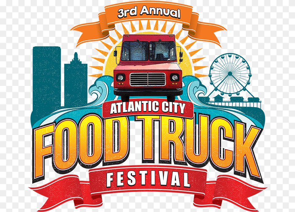 Atlantic City Food Truck Festival 2019, Advertisement, Poster, Machine, Wheel Free Png Download