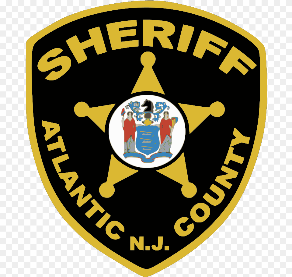 Atlantic County Sheriff S Office Atlantic County Sheriff39s Office, Badge, Logo, Symbol, Person Png