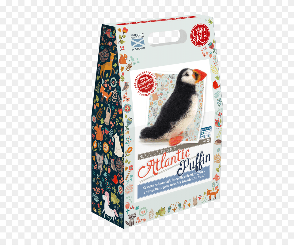 Atlantic Puffin Needle Felting Kit Needle Felt Puffin Kit, Box, Animal, Bird, Beak Png Image