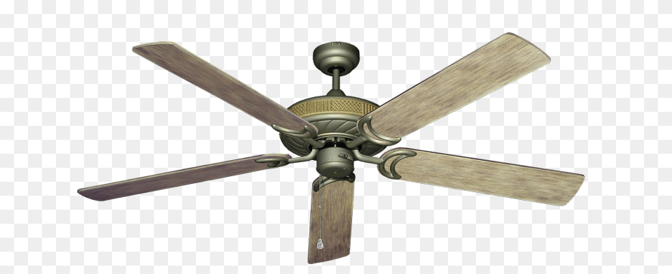 Atlantis Ceiling Fan In Antique Bronze With Driftwood Blades, Appliance, Ceiling Fan, Device, Electrical Device Png