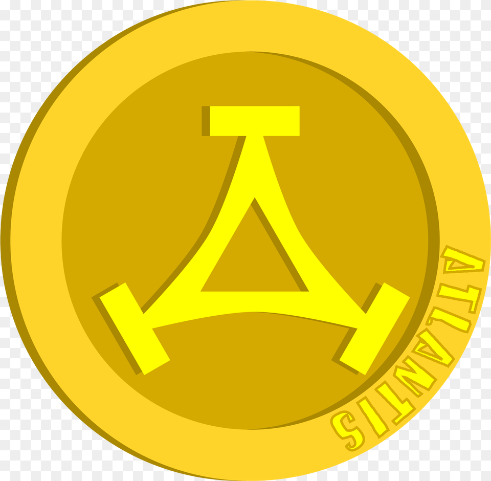 Atlantis Coin Clip Arts Circle, Gold Free Transparent Png