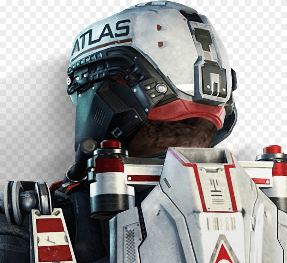 Atlas Helmet Exo Suit Exo Advanced Warfare, Crash Helmet, Adult, Male, Man Free Png Download