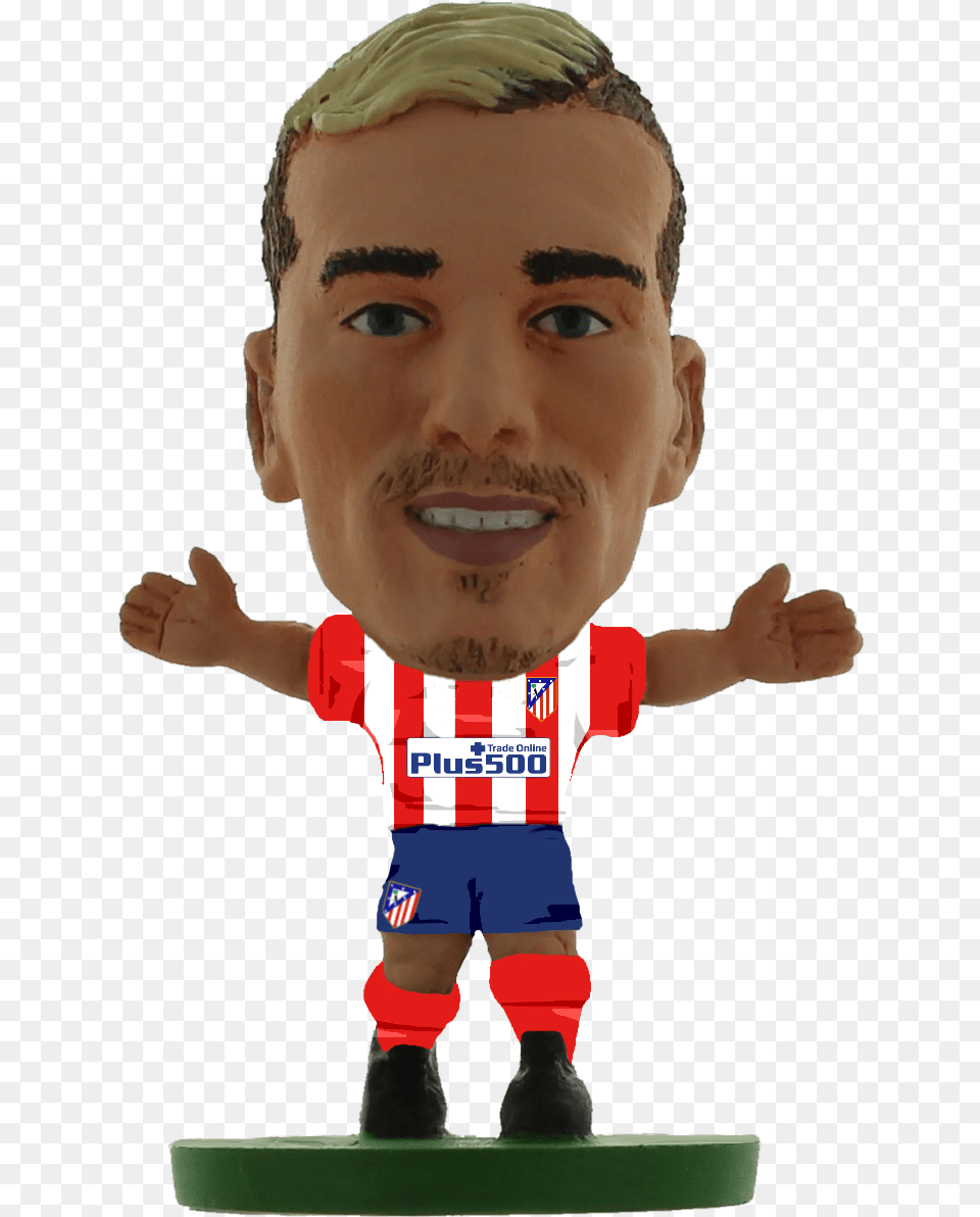 Atletico Madrid Antoine Griezmann Soccerstarz Atltico De Madrid, Baby, Person, Figurine, Face Free Transparent Png