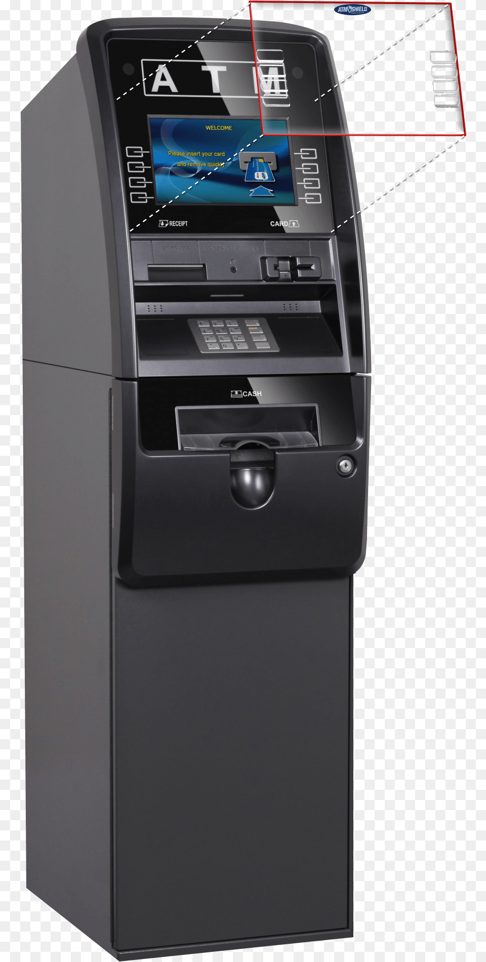 Atm Shield Genmega Onyx Automated Teller Machine, Gas Pump, Pump, Kiosk Png Image