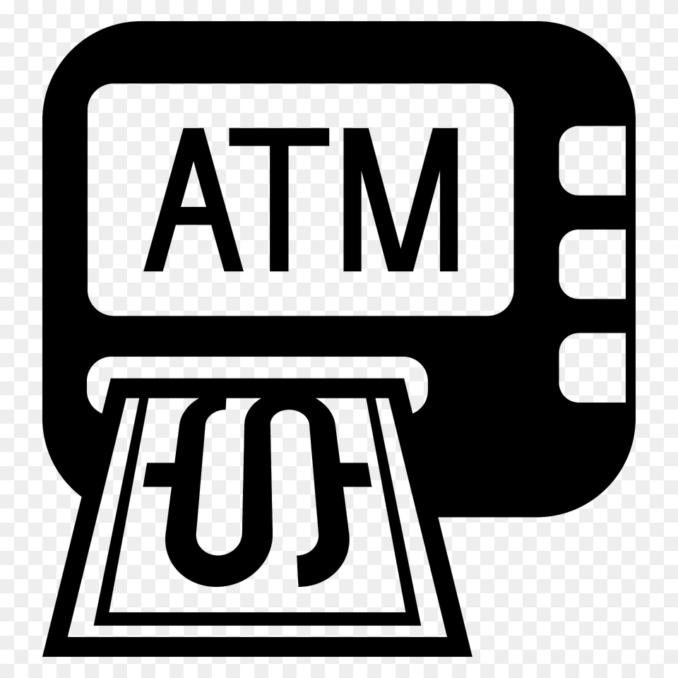 Atm Sign Emoji Clipart, Machine, Computer Hardware, Electronics, Hardware Png