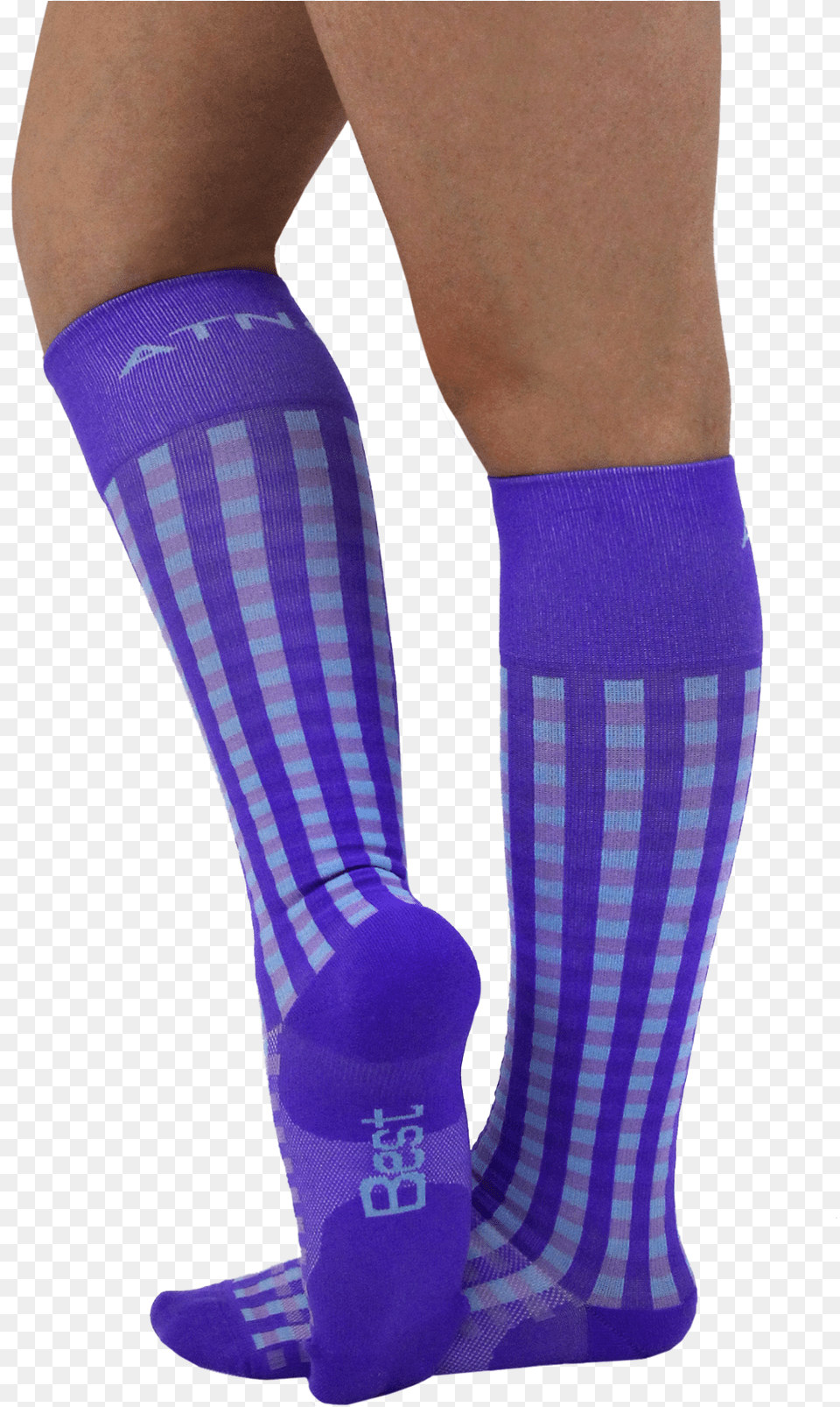 Atn Compression Knee High Atn Compression Socks, Clothing, Hosiery, Sock, Person Png