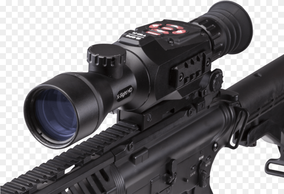 Atn Visore X Sight Ii Hd 3, Firearm, Gun, Rifle, Weapon Free Transparent Png
