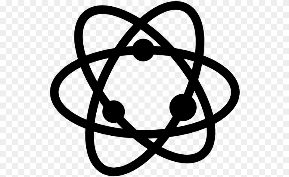 Atom Icon, Gray Png Image