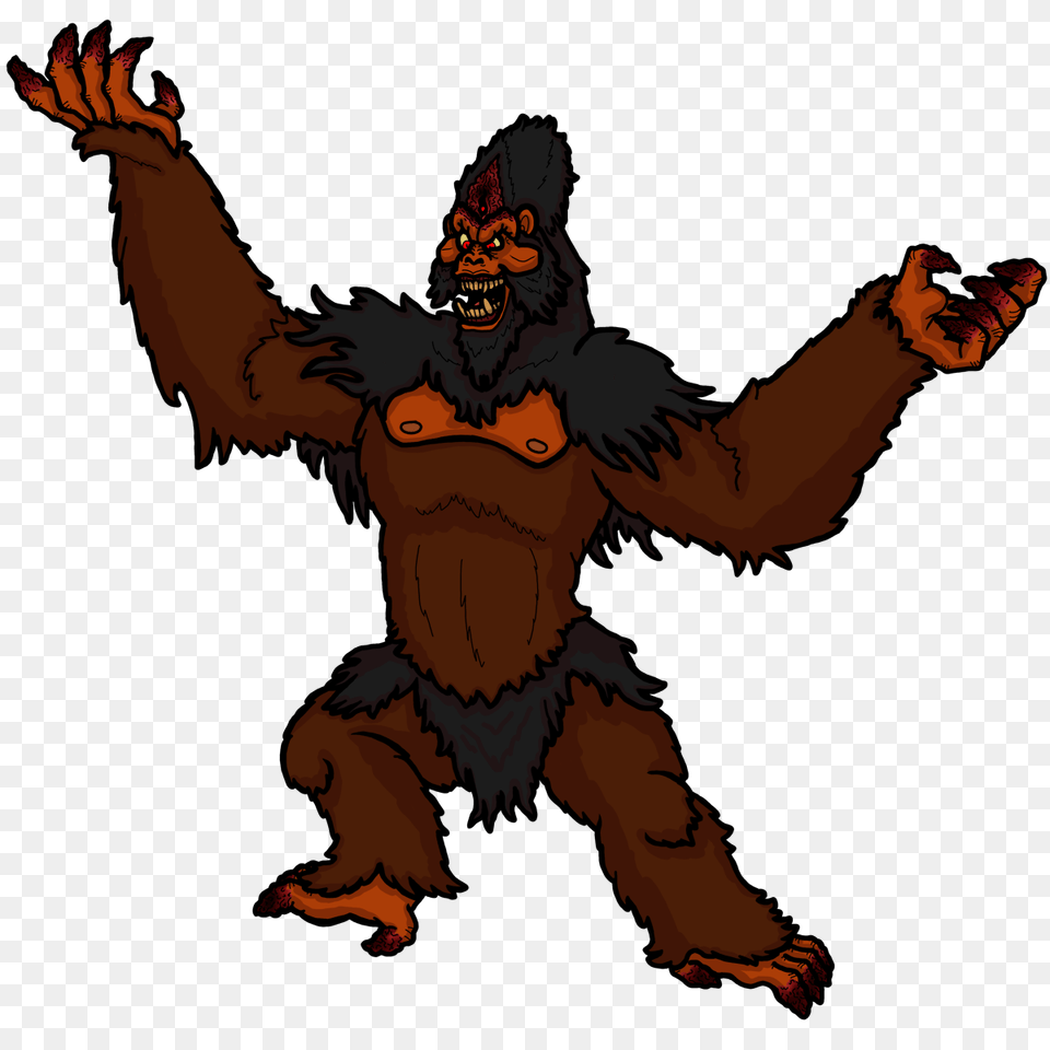 Atom Kaiju, Animal, Ape, Mammal, Wildlife Free Png