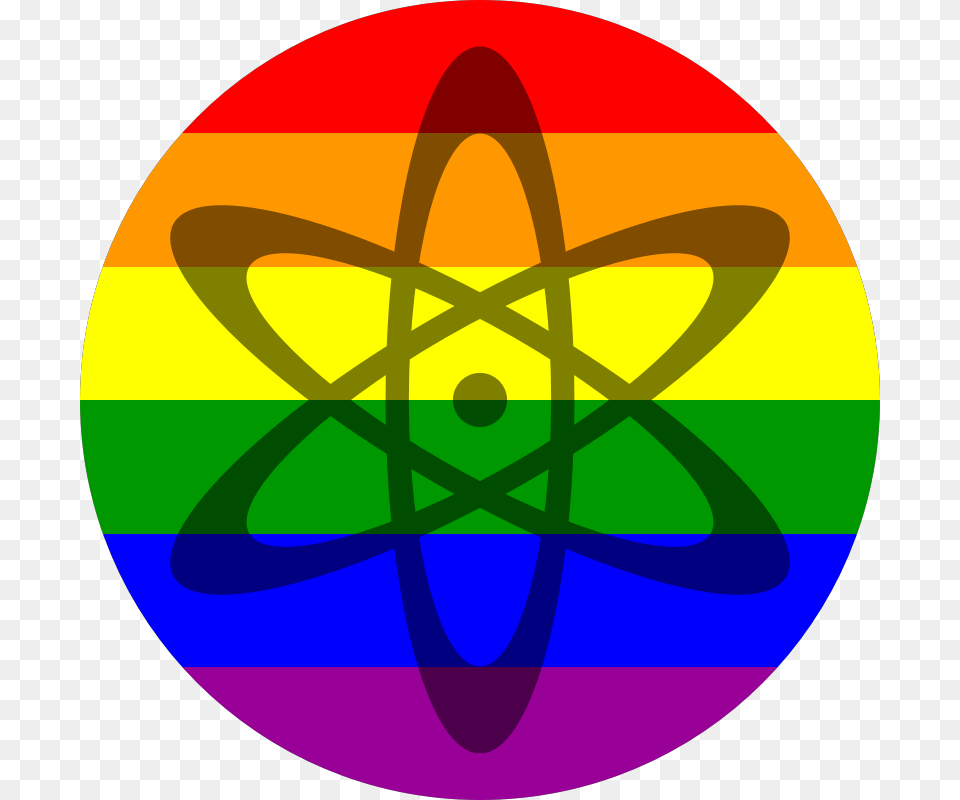 Atom Shadow On Rainbow Flag Science Icon, Easter Egg, Egg, Food Png